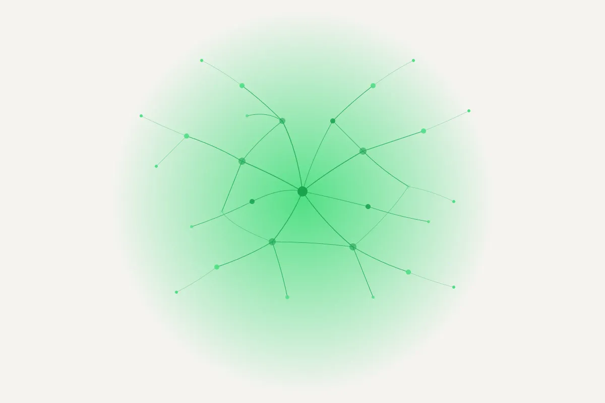 Abstract illustration representing building thought leadership and brand authority from zero